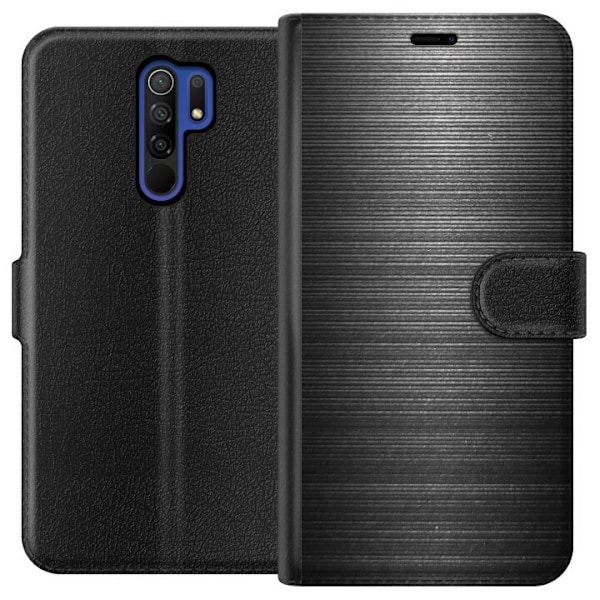 Xiaomi Redmi 9 Lompakkokotelo Höyrypuhallettu Metalli