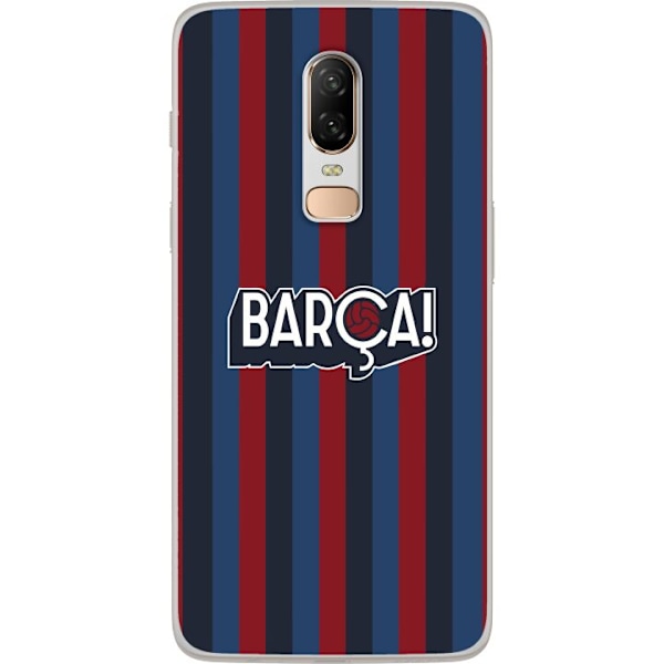 OnePlus 6 Gennemsigtig cover FC Barcelona