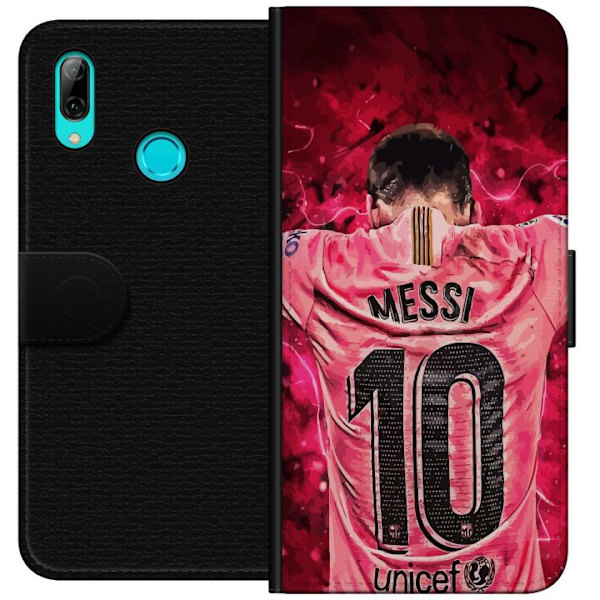 Huawei P smart 2019 Lompakkokotelo Messi Jalkapallo Barcelona Argentiina Motivoiva Legendaarinen Pelaaja FC Barcelona Numero 10 Urheilu Jalkapallo