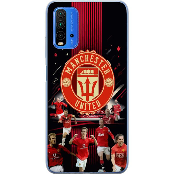 Xiaomi Redmi Note 9 4G Läpinäkyvä kuori Manchester United F