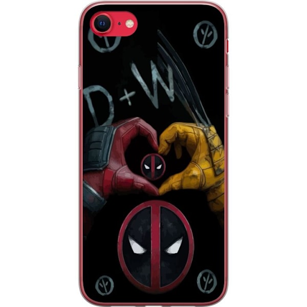 Apple iPhone 8 Gennemsigtig cover Deadpool & Wolverine Kærlig