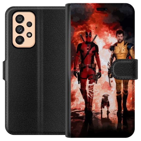 Kompatibelt Lommeboketui til Samsung Galaxy A53 5G Wolverine Deadpool