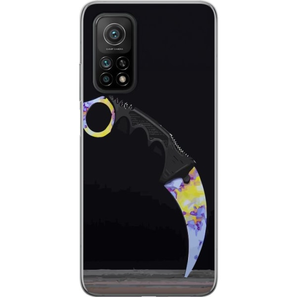 Xiaomi Mi 10T 5G Gennemsigtig cover Karambit / Butterfly / M9