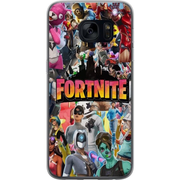 Samsung Galaxy S7 Läpinäkyvä kuori Fortnite