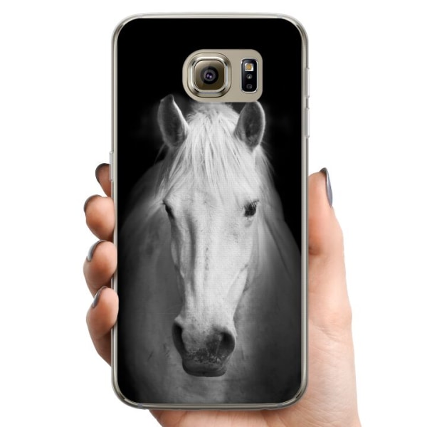 Samsung Galaxy S6 TPU Matkapuhelimen kuori Valkoinen Hevonen