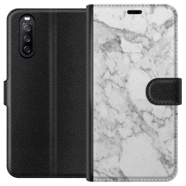 Sony Xperia 10 III Tegnebogsetui Marmor