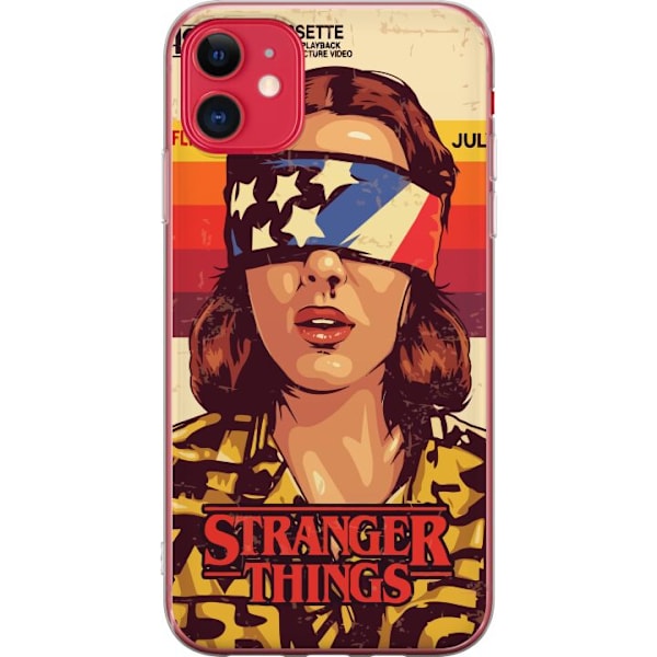 Apple iPhone 11 Läpinäkyvä kuori Stranger Things VHS