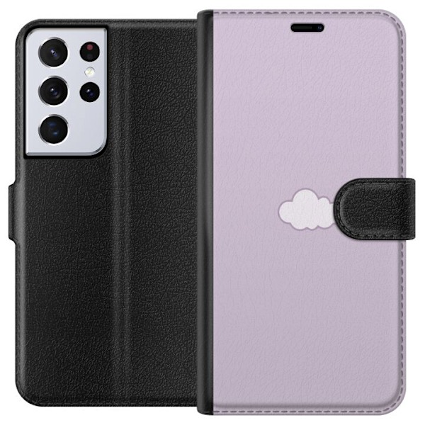 Samsung Galaxy S21 Ultra 5G Plånboksfodral Lila Moln – mini
