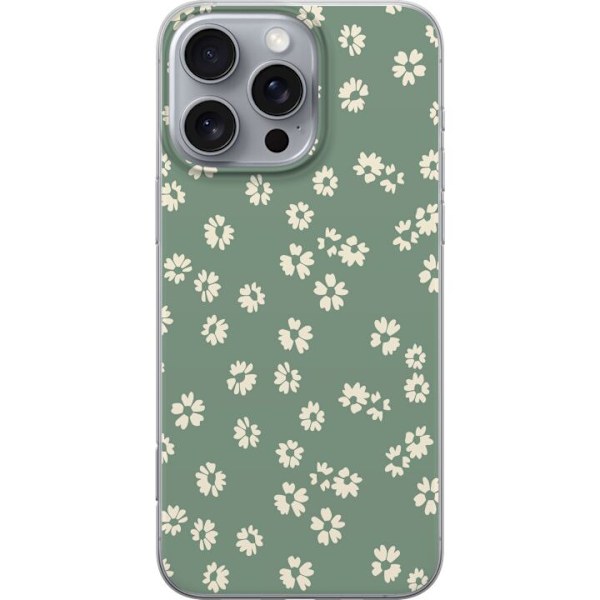 Apple iPhone 16 Pro Max Genomskinligt Skal Blomsterdröm – färgglatt blommönster