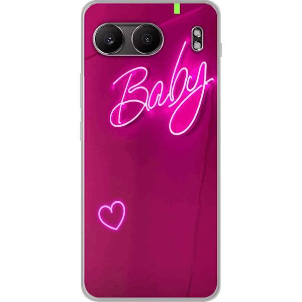 OnePlus Nord 4 Gennemsigtig cover Baby Hjerte