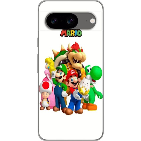 Google Pixel 8 Läpinäkyvä kuori Super Mario