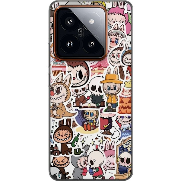 Xiaomi 14 Pro Läpinäkyvä kuori Labubu All-Stars – POP MART Erikoispainos