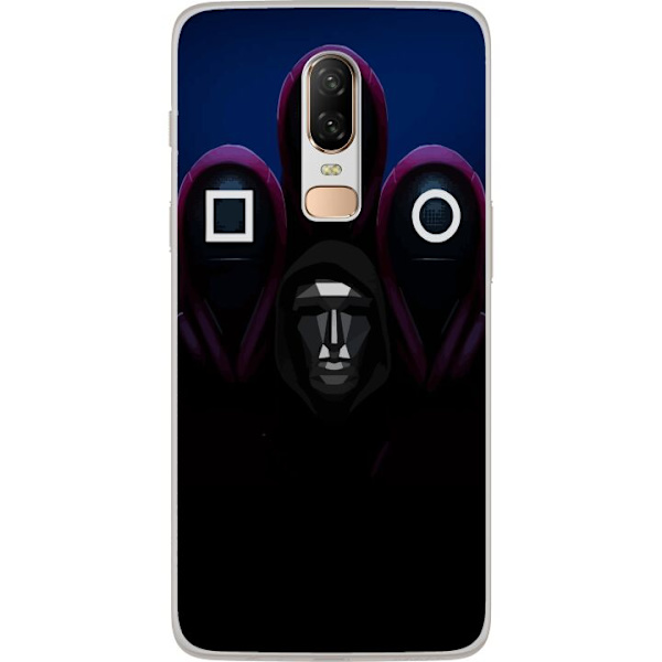 OnePlus 6 Läpinäkyvä kuori Squid Game Kausi 3 Uudet Ikoni Suosittu Sarja TV Motiivi Aasialainen Draama Trendikäs Graafinen Suunnittelu