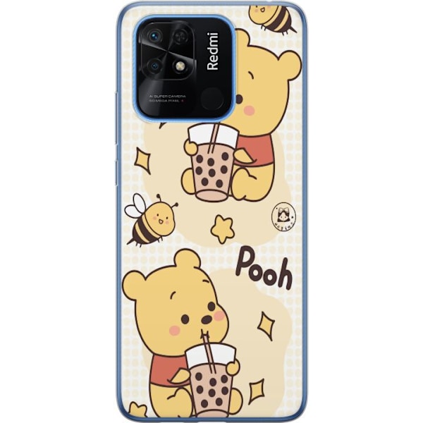 Xiaomi Redmi 10C Genomskinligt Skal Nalle Pooh Style – klassiskt björnmotiv i ny tolkning