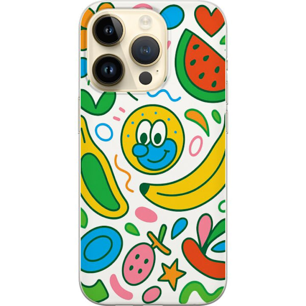 Apple iPhone 15 Pro Gennemsigtig cover Sommerfugle Slør