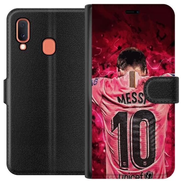 Kompatibelt Lommeboketui til Samsung Galaxy A20e Messi