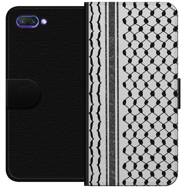 Honor 10 Lompakkokotelo Palestiinalainen kuvio - perinteiseen tyyliin inspiroima keffiyeh-kangas