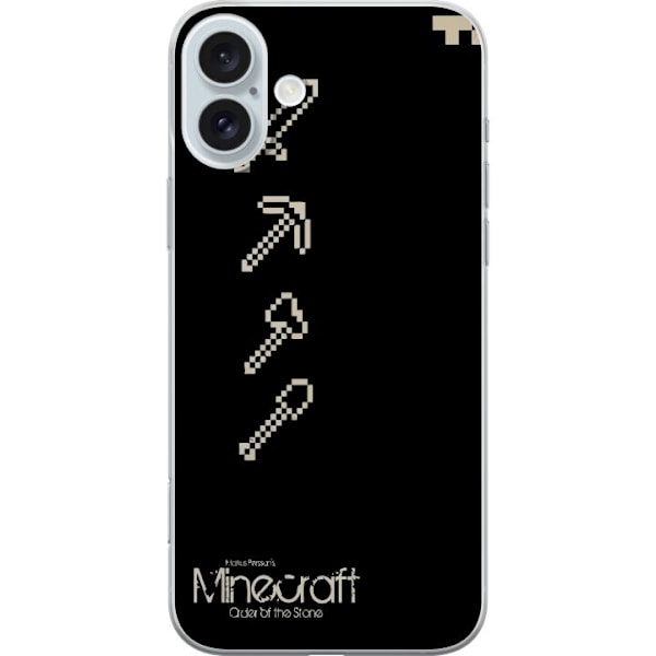 Apple iPhone 16 Plus Gennemsigtig cover Minecraft