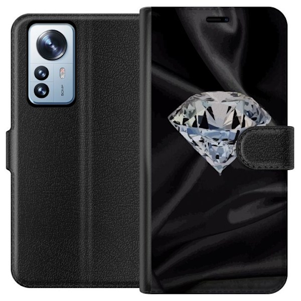 Xiaomi 12 Pro Lompakkokotelo Silkkidiamantti