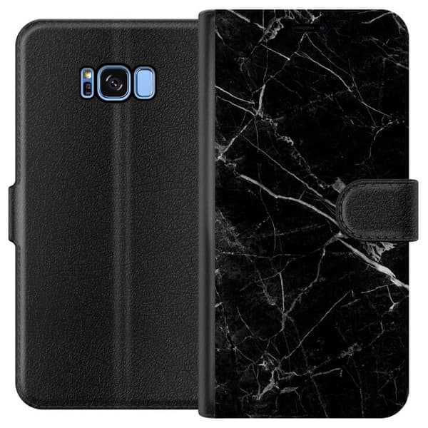 Kompatibelt Plånboksfodral till Samsung Galaxy S8 Marmor