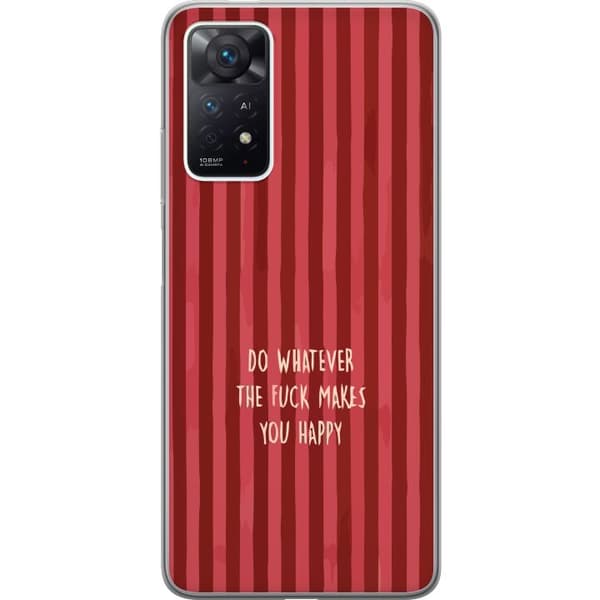 Kompatibelt Mobilskal till Xiaomi Redmi Note 11 Pro Gör det som gör dig glad röd