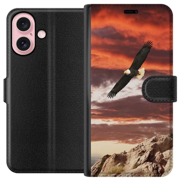 Kompatibelt Plånboksfodral till Apple iPhone 16 Havsörn