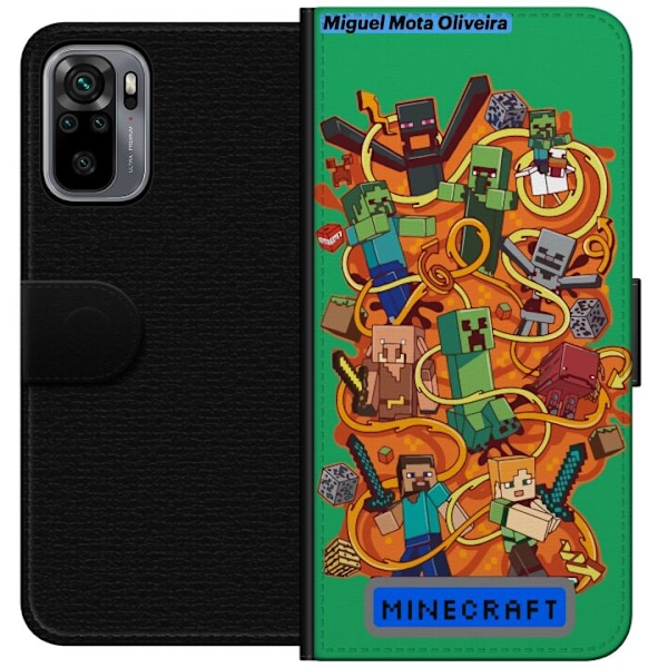 Xiaomi Redmi Note 10S Lompakkokotelo Minecraft