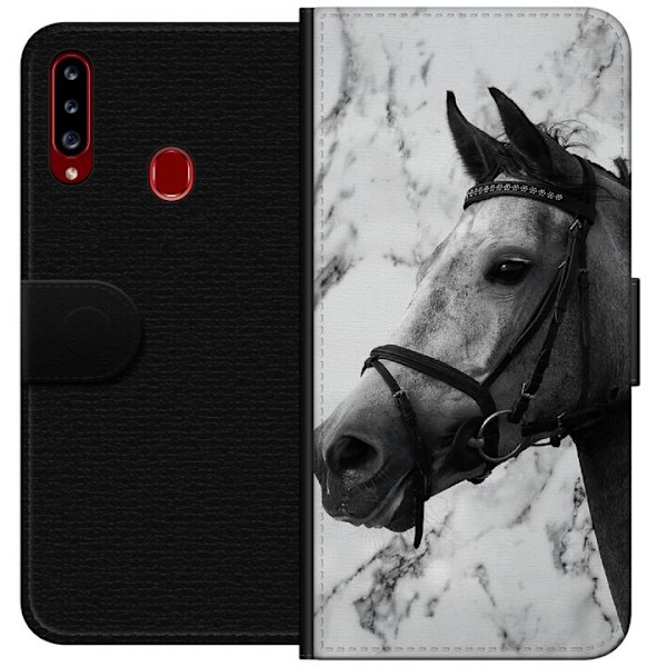Samsung Galaxy A20s Plånboksfodral Häst