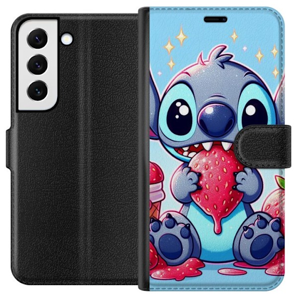 Samsung Galaxy S22+ 5G Lompakkokotelo Strawberry Stitch