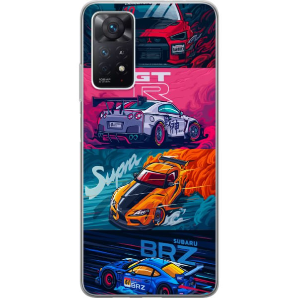 Xiaomi Redmi Note 11 Pro 5G Läpinäkyvä kuori Subaru Racing