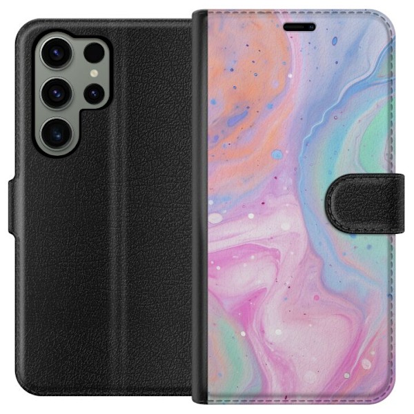 Samsung Galaxy S23 Ultra Plånboksfodral Pastellmarmor