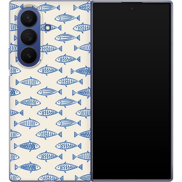Kompatibelt Mobildeksel til Samsung Galaxy Z Fold7 Hvit fiskegrafikk hvit