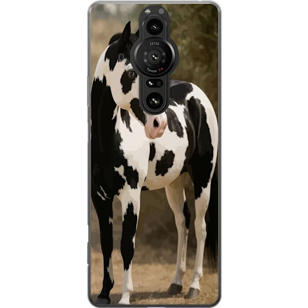 Sony Xperia Pro-I Läpinäkyvä kuori Kaunis Hevonen - elegantti hevonen kuva-aihe