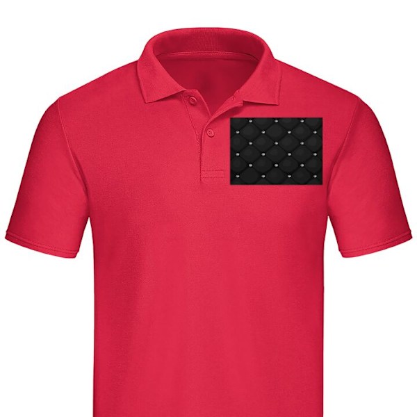 Poloshirt til Voksen | Elegant Poloshirt Luksuøst Rød XX-Large