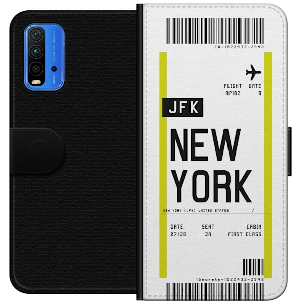 Xiaomi Redmi Note 9 4G Lompakkokotelo New York