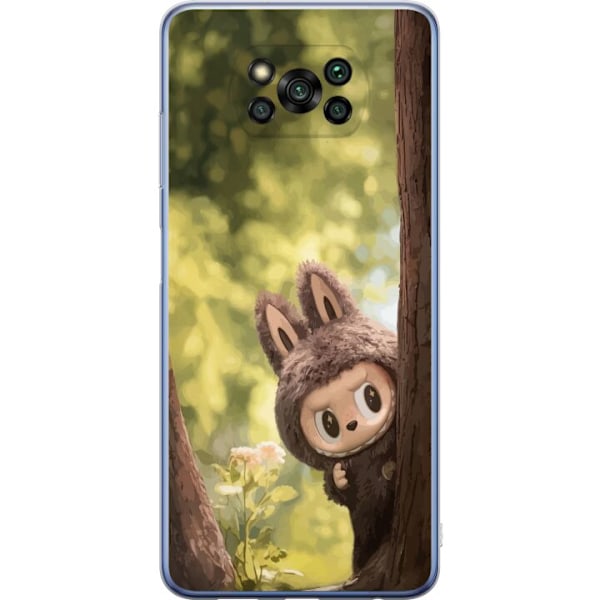 Xiaomi Poco X3 Pro Gjennomsiktig deksel Labubu Graffiti Vibes – Gatukunst i Monsterform