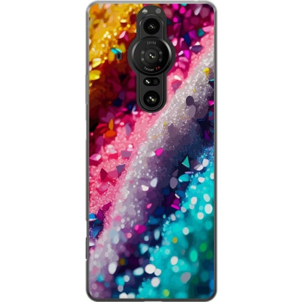 Sony Xperia Pro-I Gennemsigtig cover Glitter