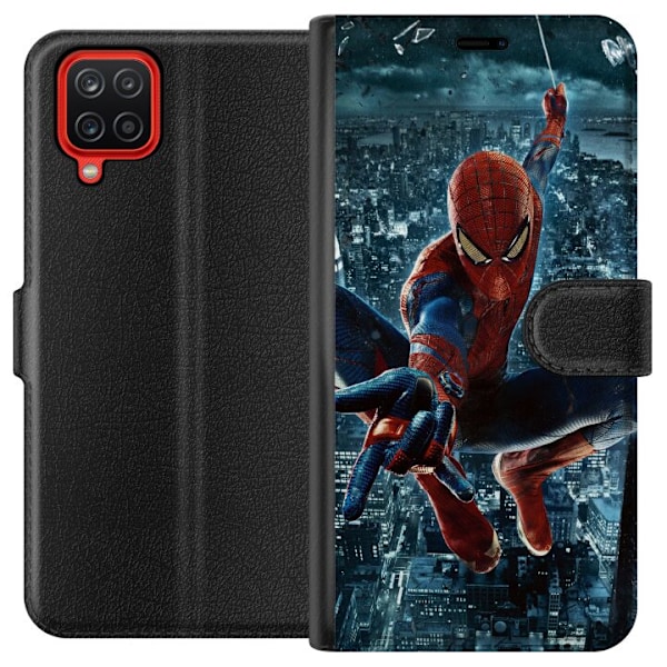 Samsung Galaxy A12 Tegnebogsetui Spiderman