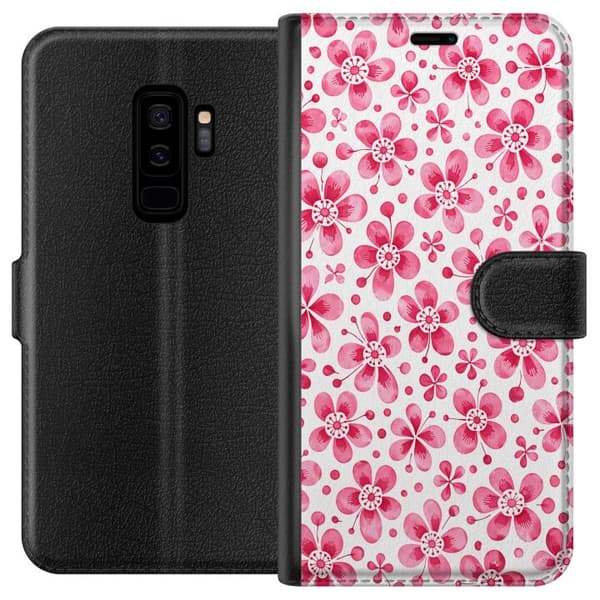 Kompatibelt Plånboksfodral till Samsung Galaxy S9+ Azure Flora