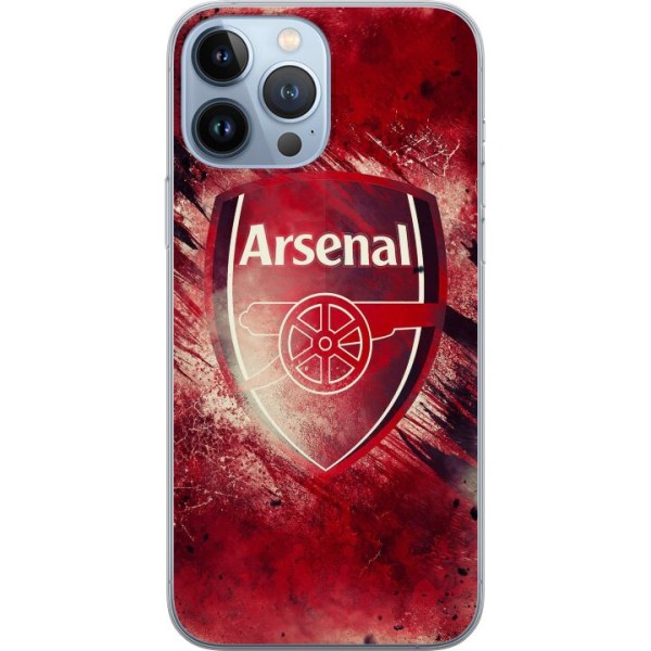 Apple iPhone 13 Pro Max Genomskinligt Skal Arsenal Football