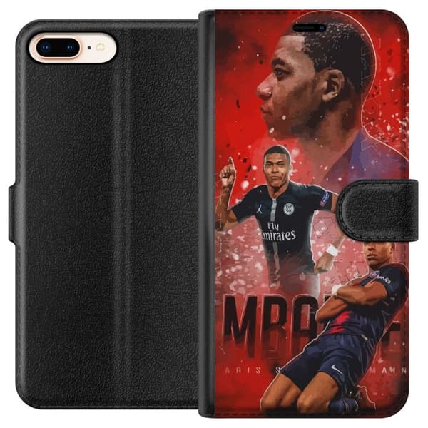 Kompatibelt Lommeboketui til Apple iPhone 8 Plus Mbappe