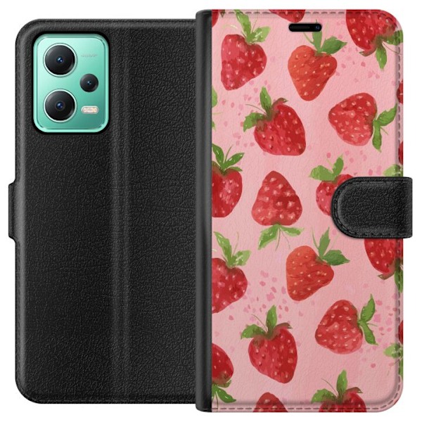 Xiaomi Redmi Note 12 Plånboksfodral Strawberry Dreams – jor