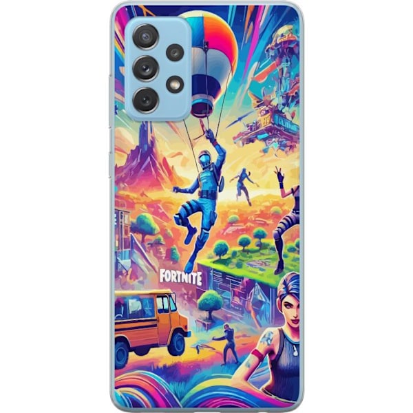 Samsung Galaxy A52 5G Gennemsigtig cover Fortnite vs Minecraft