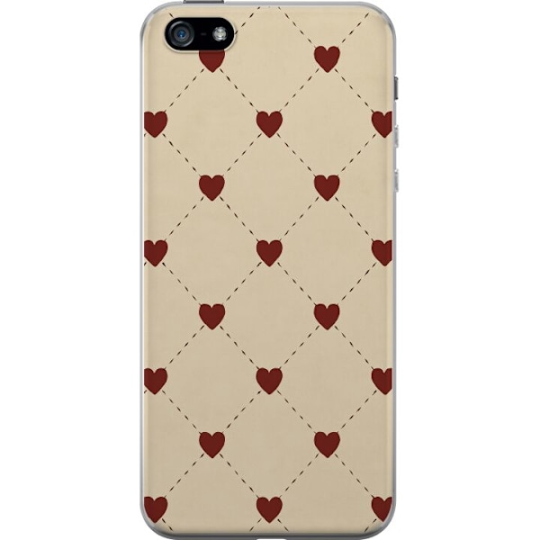 Apple iPhone 5 Läpinäkyvä kuori Sydänverkko