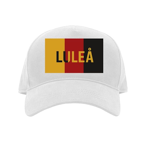 Caps for Voksen | Klassisk Justerbar Caps Luleå - Hockey hvit Voksen