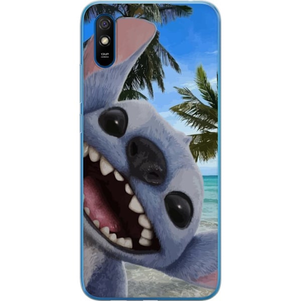 Xiaomi Redmi 9AT Genomskinligt Skal Stitch mobilskal med Palmer i söt vänskapsdesign