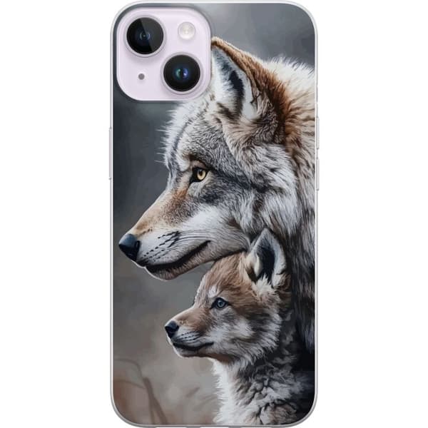 Kompatibelt Mobildeksel til Apple iPhone 14 Plus Ulver Ville Ulv Dyr Mystikk
