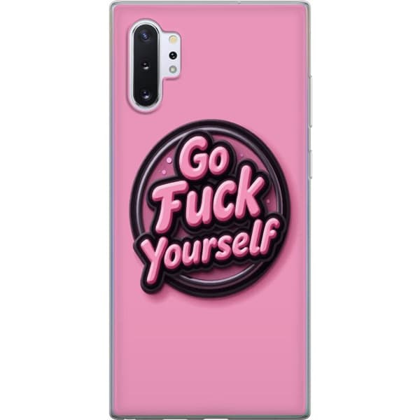 Kompatibel Mobilcover til Samsung Galaxy Note10+ Rosa 3D textposter