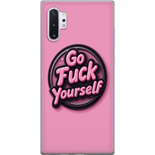 Kompatibelt Mobildeksel til Samsung Galaxy Note10+ Rosa 3D textposter