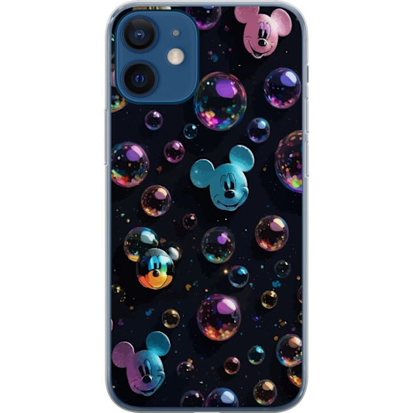 Apple iPhone 12  Läpinäkyvä kuori  Mikki Hiiri Disney Kuplat Suunnittelu Hauska Motiivi Suosittu Disney-hahmo Piirrossarja Lasten Klassikko